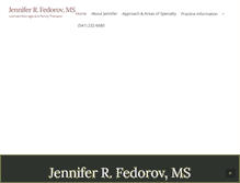 Tablet Screenshot of jenniferfedorov.com